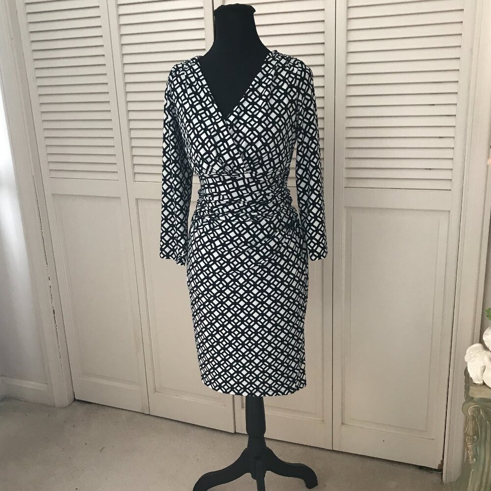 🖤 Lauren Ralph Lauren Geometric Dress – Size 12 🖤